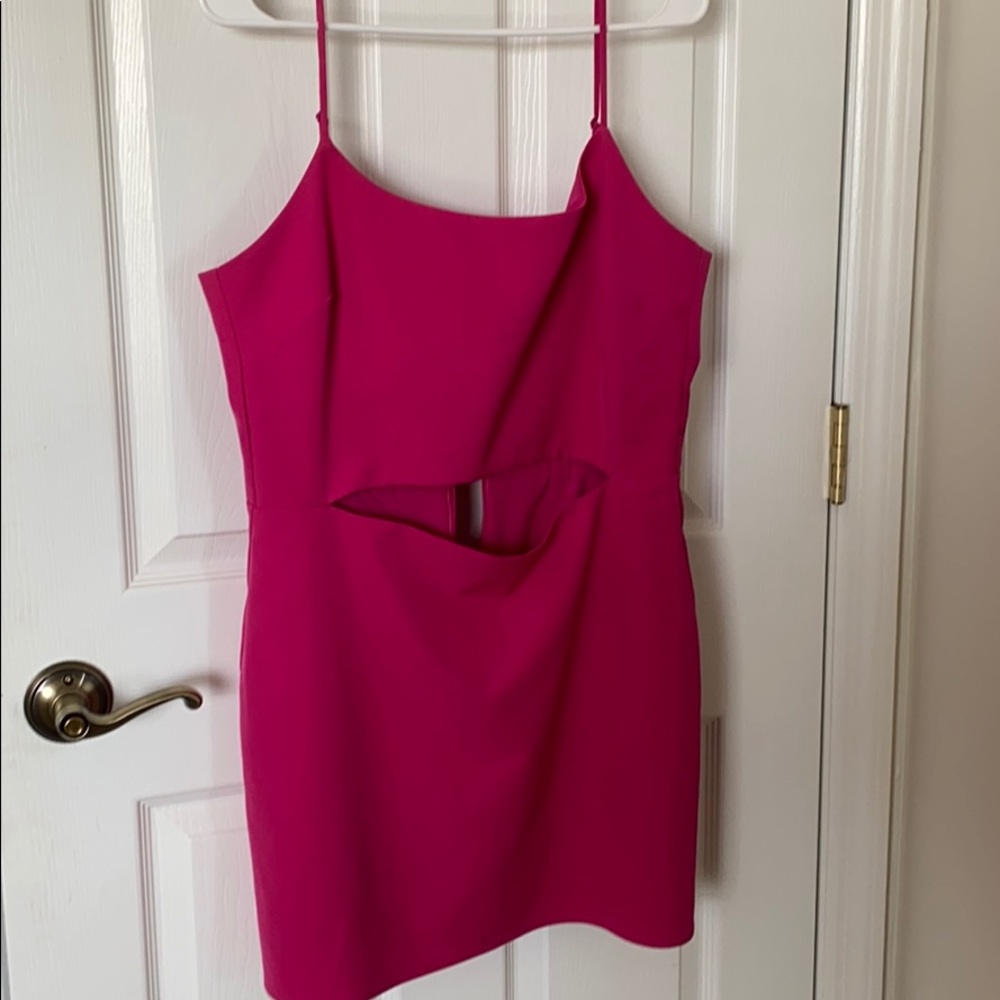 Hot pink dress